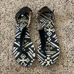 TOMS Aztec patterned sandals